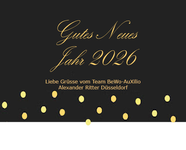 Ein gutes Neues Jahr wünscht das Team vom BeWo-AuXilio, Alexander Ritter